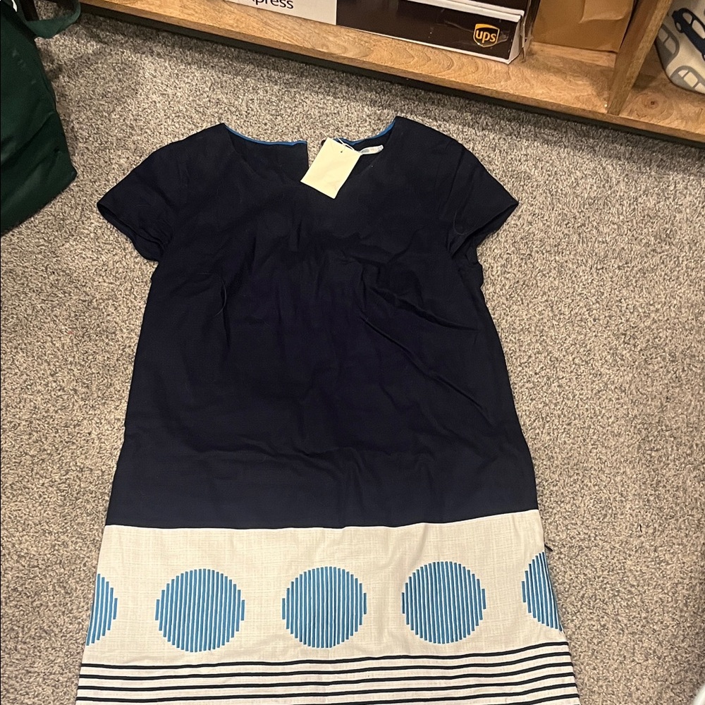 Boden Navy and Blue Casual Dress